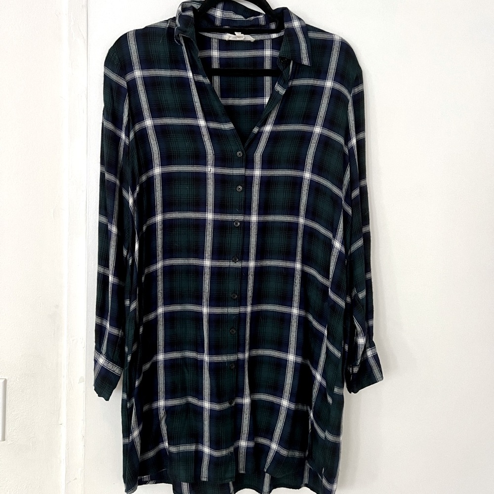 Plaid BB Dakota button down dress